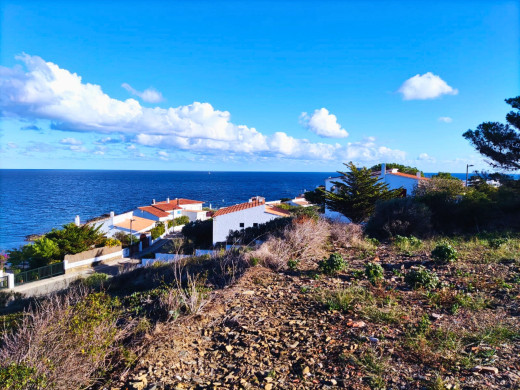 Parcelle de 573 m2 pour construire, avec vue sur le Cap de Creus et la mer.