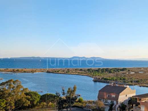 Studio with sea view and pool in Roses