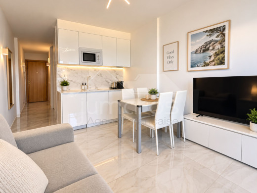 Estudio reformado con terraza y vistas al mar en Empuriabrava