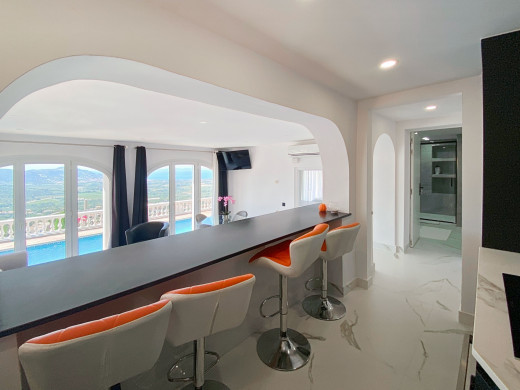 Villa avec de magnifiques vues mer et appartement indépendant à Mas Fumats, Roses