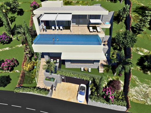 Luxury villa with sea views in Canyelles, Roses. New construction.