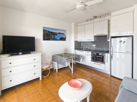 Canal view flat with terrace in Empuriabrava