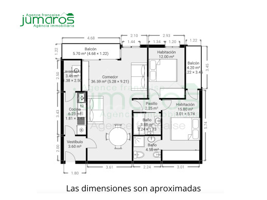 Apartment with a terrace in the centre of Roses, close to the beach