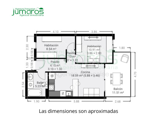 Beautiful flat in a luxury residence with swimming pool in Santa Margarita