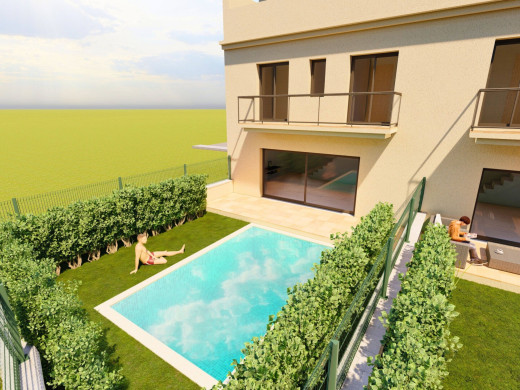 Projekt für ein neues Haus mit Pool in der Nähe von Figueres