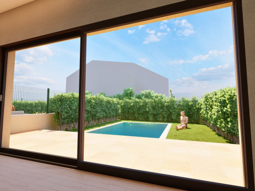 Projekt für ein neues Haus mit Pool in der Nähe von Figueres