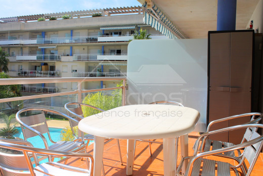 46m2, 2 chambres, résidence sécurisée avec piscine