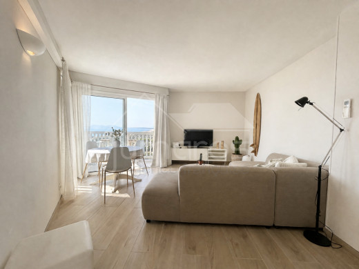 Appartement dernier étage rénové avec vuemer et terrasse privée de 40 m²