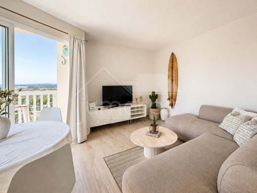 Appartement dernier étage rénové avec vuemer et terrasse privée de 40 m²