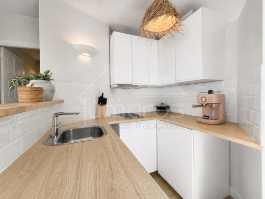 Appartement dernier étage rénové avec vuemer et terrasse privée de 40 m²
