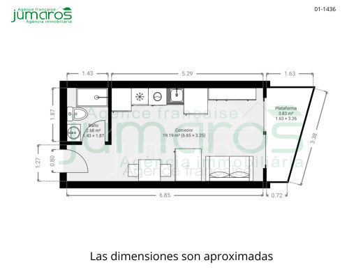 Studio rénové avec terrasse proche de la plage à Empuriabrava
