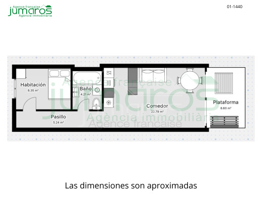 Appartement avec licence touristique, terrasse et piscine à Empuriabrava