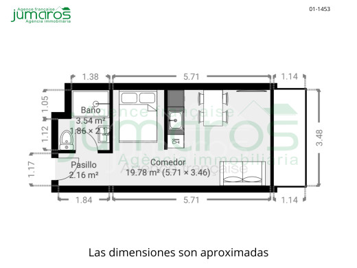 Estudio reformado con terraza y vistas al mar en Empuriabrava