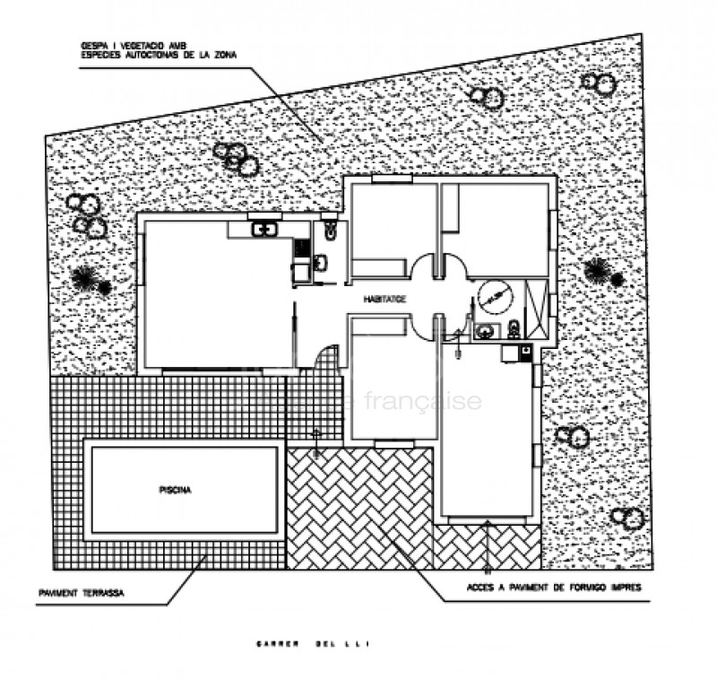 Exemple projet, Neuve, 3 chambres, piscine, garage